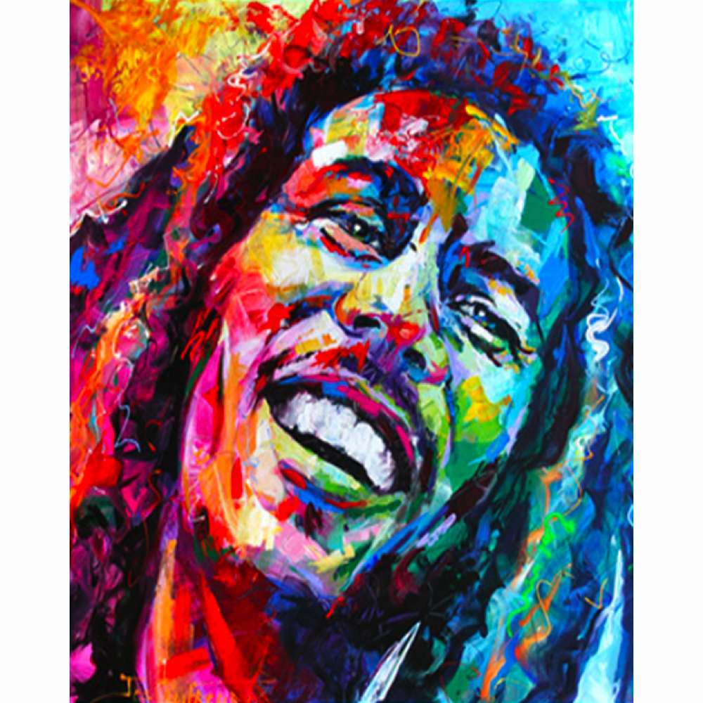 0131 Bob Marley Abstracto Coloreando Ando